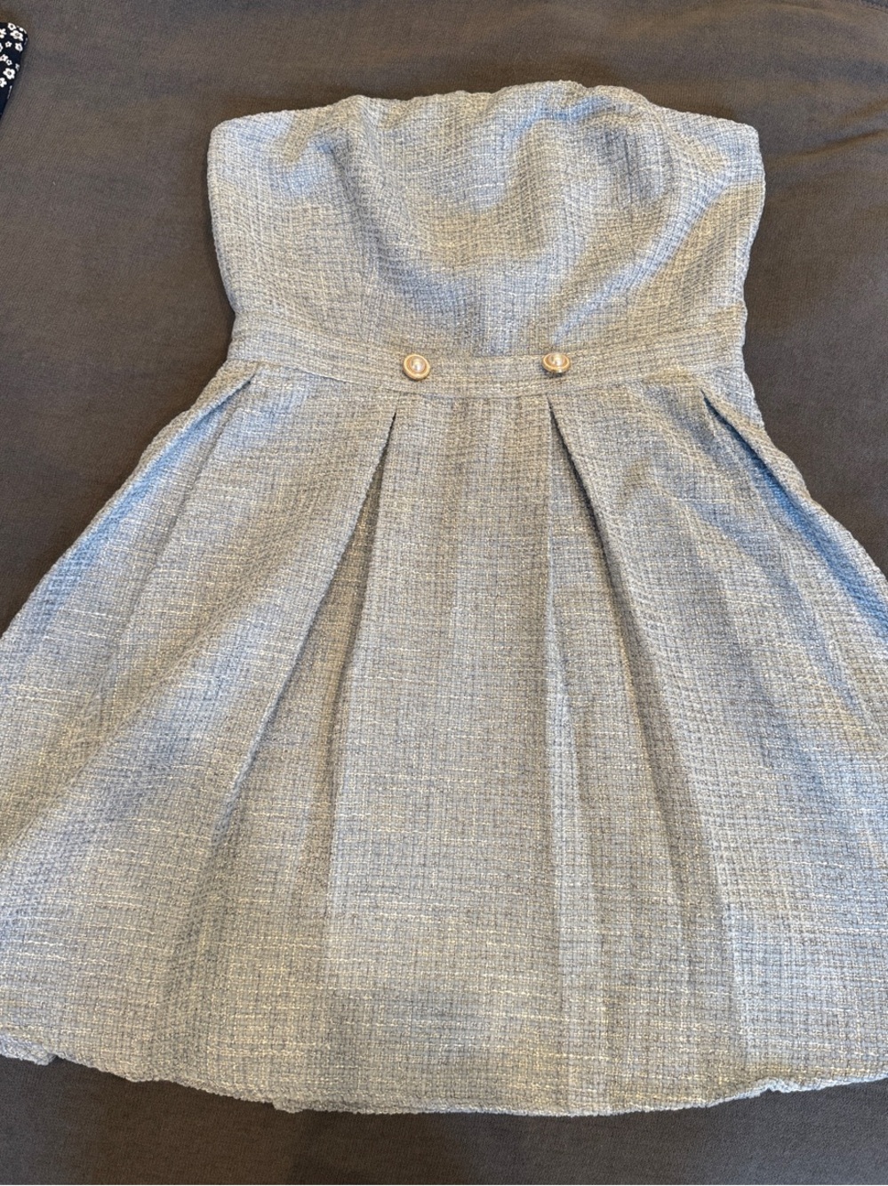 Women’s Strapless Baby Blue Dress